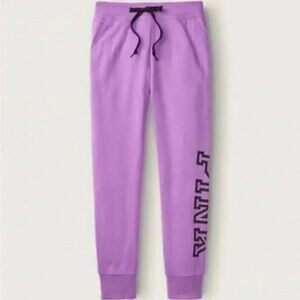 NWT VS Victoria’s Secret PINK Everyday Amethyst Purple Skinny Jogger XL